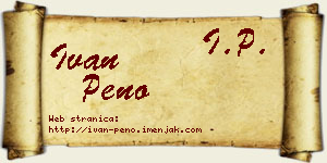 Ivan Peno vizit kartica